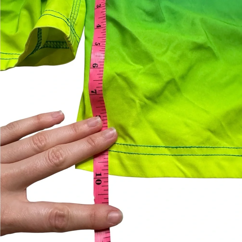 ✨🏄‍♂️ Speedo Men’s Ombre‎ Board Shorts Surf Trunks Green Yellow Small 🏄‍♂️✨